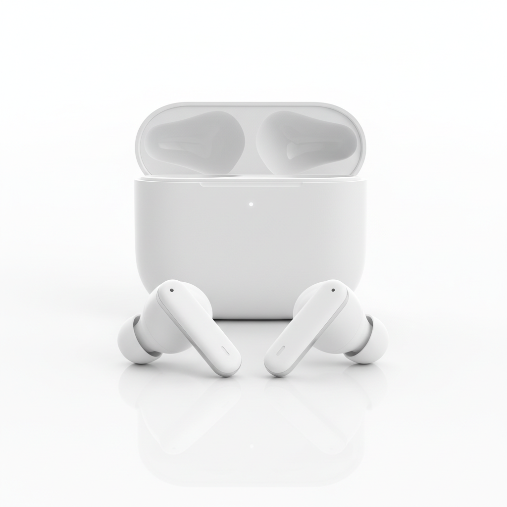 Earbuds inalámbricos blancos