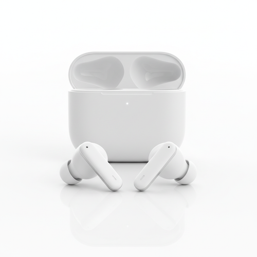 Earbuds inalámbricos blancos